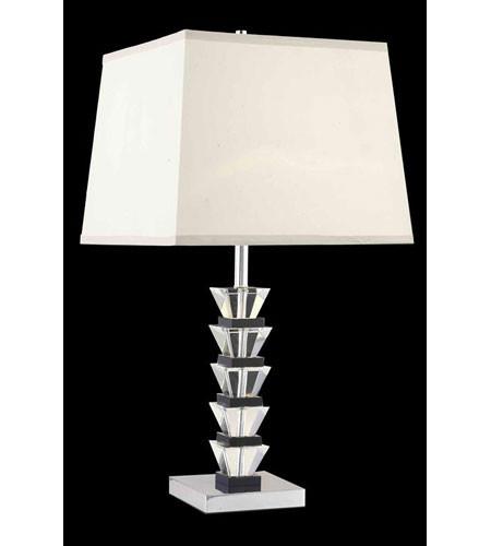C121-TL113 By Elegant Lighting Grace Collection 1 Light Table Lamp Chrome Finish