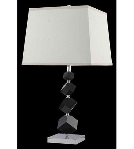 C121-TL116 By Elegant Lighting Grace Collection 1 Light Table Lamp Chrome Finish