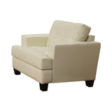 Set of 3 - Samuel Cushion Sofa + Loveseat + Chair Cream - D300-10007