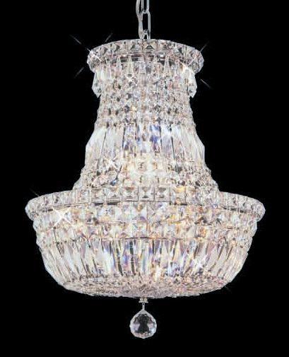 ZC121-V2528D14G By REGENCY - Tranquil Collection 24k Gold Plated Finish Chandelier