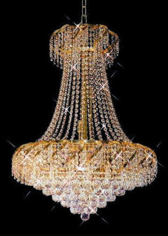 ZC121-VECA1D26G By REGENCY - Belenus Collection 24 Gold Plated Finish Chandelier