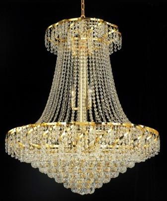 ZC121-VECA1D30G By REGENCY - Belenus Collection 24k Gold Plated Finish Chandelier