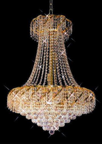 ZC121-VECA1G36SG By REGENCY - Belenus Collection 24k Gold Plated Finish Chandelier