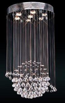 C121-SILVER/2004/1832 Galaxy Collection By Elegant Modern / Contemporary CHANDELIER Chandeliers, Crystal Chandelier, Crystal Chandeliers, Lighting