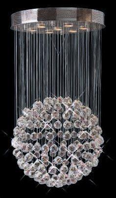 C121-SILVER/2005/2036 Galaxy Collection By Elegant Modern / Contemporary CHANDELIER Chandeliers, Crystal Chandelier, Crystal Chandeliers, Lighting