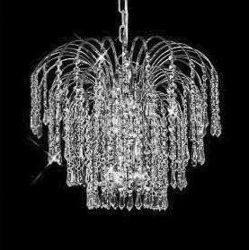 C121-SILVER/6801/1412 Falls CollectionEmpire Style CHANDELIER Chandeliers, Crystal Chandelier, Crystal Chandeliers, Lighting