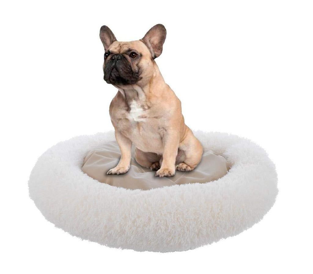 Luxury Shag Fuax Fur Pet Bed Cuddler Dog Bed 30" x 6" - J10-100-30X6-WHT