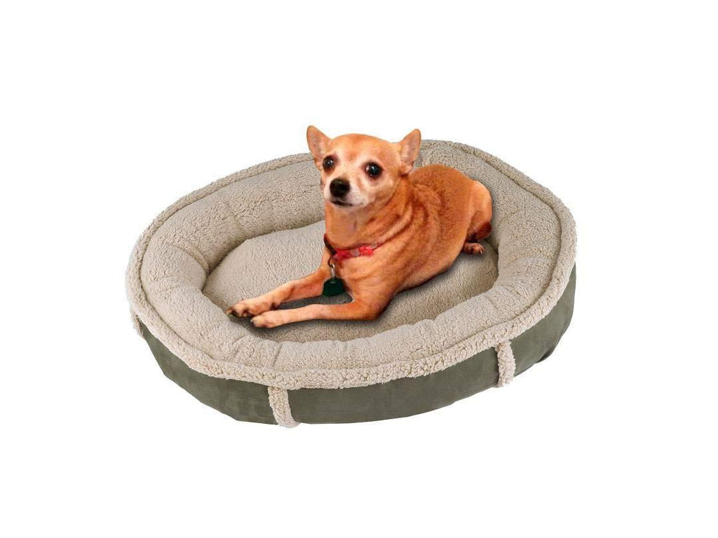OL Faux Suede Round Dog Bed Pet Bed Cat Bed - J10-101-27X24