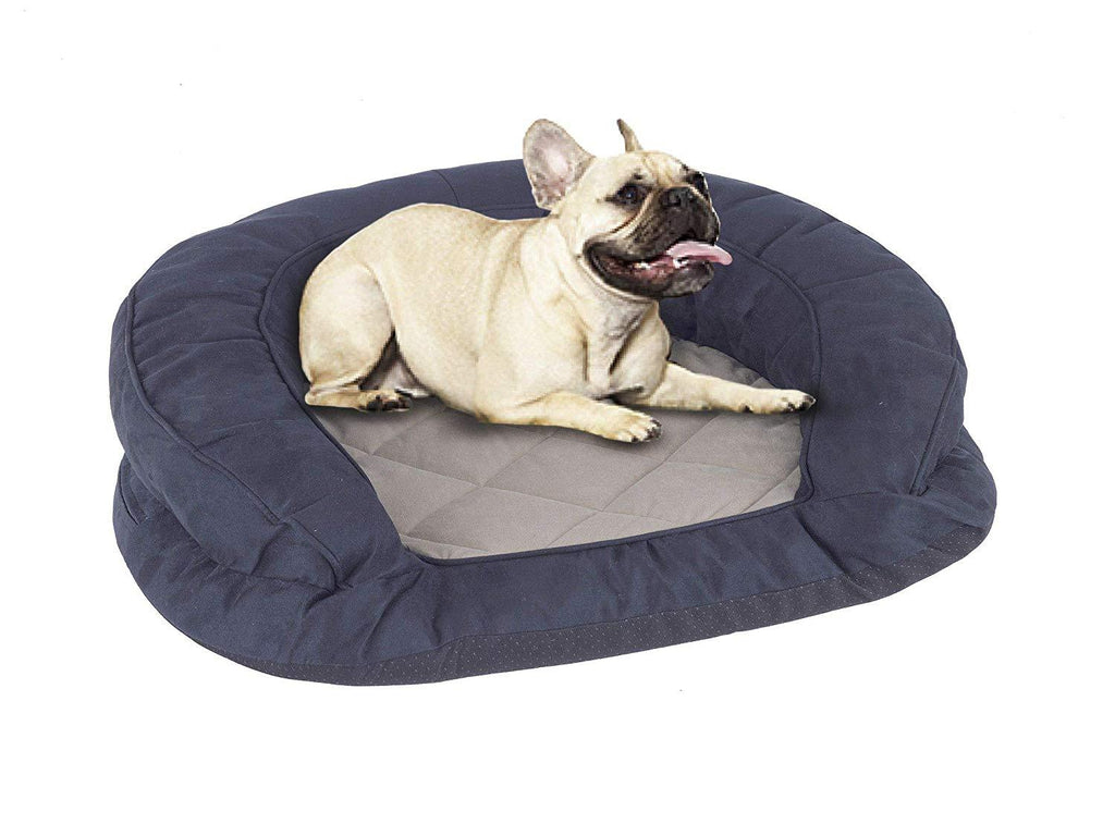 Deluxe Ortho Bolster Sleeper Orthopedic Pet Bed Dog Bed Cat Bed - J10-102-28X24BK