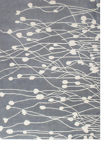 Floral Hand-Tufted Transitional Contemporary Wool Rug Area Rug 5 X 7 - J10-IN-201-5X7
