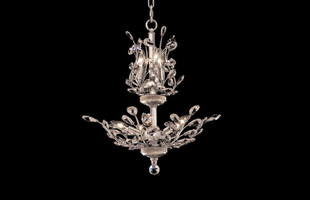 C121-2011D21C/RC - Regency Lighting: Orchid 8 light Chrome Chandelier Clear Royal Cut Crystal