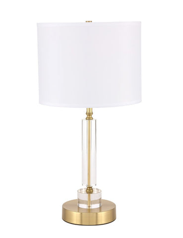 ZC121-TL3023BR - Regency Decor: Deco 1 light Brass Table Lamp