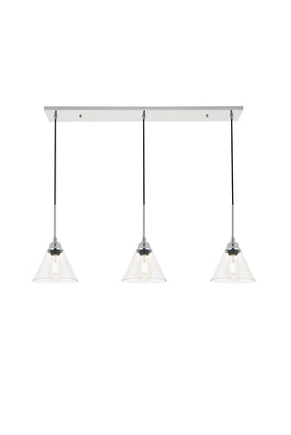 ZC121-LD4017D40C - Living District: Histoire 3 light chrome Pendant