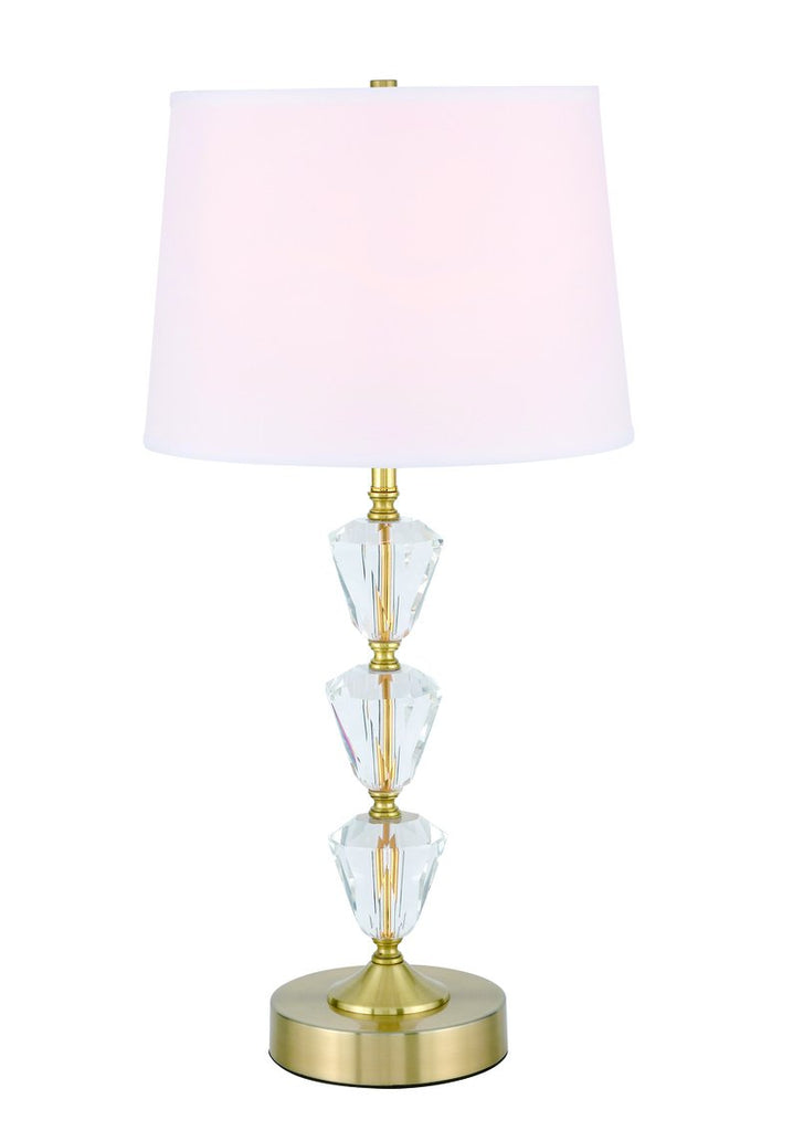 ZC121-TL3029BR - Regency Decor: Mae 1 light Brass Table Lamp