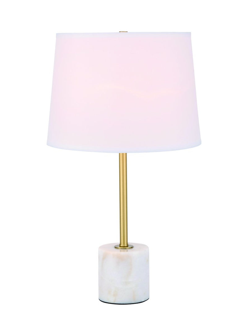 ZC121-TL3039BR - Regency Decor: Kira 1 light Brass Table Lamp