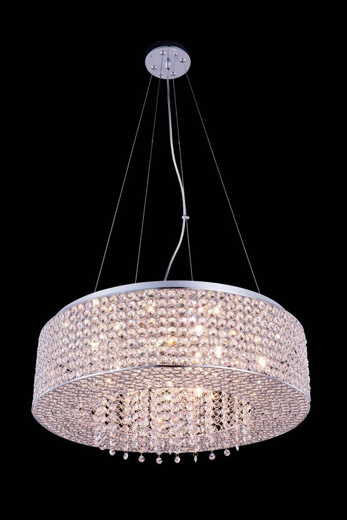 C121-2914D24C/RC - Regency Lighting: Amelie 10 light Chrome Pendant Clear Royal Cut Crystal