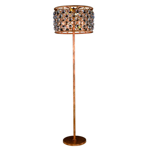 ZC121-1206FL20GI/RC - Urban Classic: Madison 4 light Golden Iron Floor Lamp Clear Royal Cut Crystal