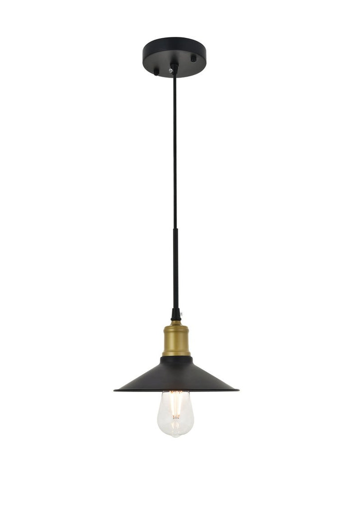 ZC121-LD4033D9BRB - Living District: Etude 1 light brass and black Pendant