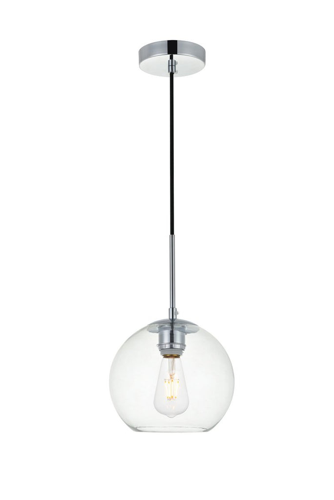 ZC121-LD2206C - Living District: Baxter 1 Light Chrome Pendant With Clear Glass