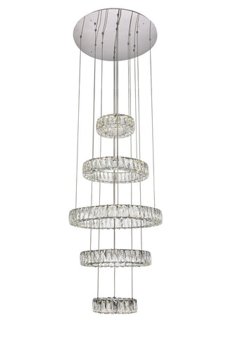 ZC121-3503G5LC - Regency Lighting: Monroe Integrated LED chip light Chrome Chandelier Clear Royal Cut Crystal