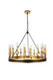 ZC121-1543G40VBGI - Urban Classic: Neva 20 light in Golden Iron chandelier