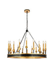 ZC121-1543G40VBGI - Urban Classic: Neva 20 light in Golden Iron chandelier