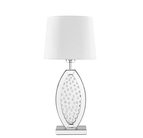 ZC121-ML9313 - Regency Decor: Sparkle Collection 1-Light Silver Finish Table Lamp