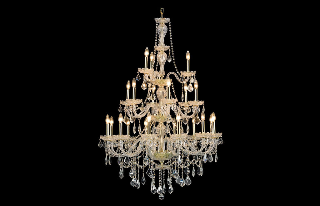 C121-7890G38G/RC - Regency Lighting: Giselle 21 light Gold Chandelier Clear Royal Cut Crystal