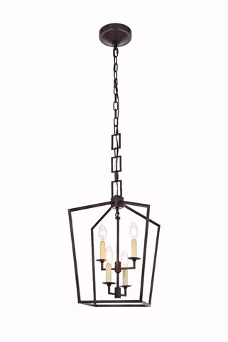 ZC121-1512D12VB - Urban Classic: Denmark 4 light Vintage Bronze Pendant