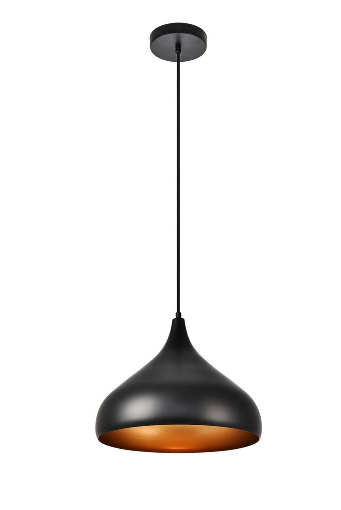 ZC121-LDPD2046 - Living District: Circa Collection Pendant D12.5in H10in Lt:1 Black Finish